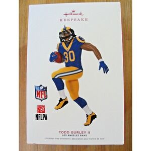 TODD GURLEY‎ II Los Angeles Rams Hallmark Keepsake 2019 Christmas Tree Ornament